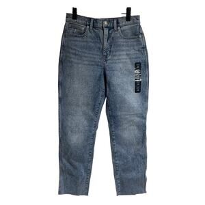 NEW J Crew Classic Vintage All Day Stretch sz. 28 Light Wash Jeans Women Raw Hem